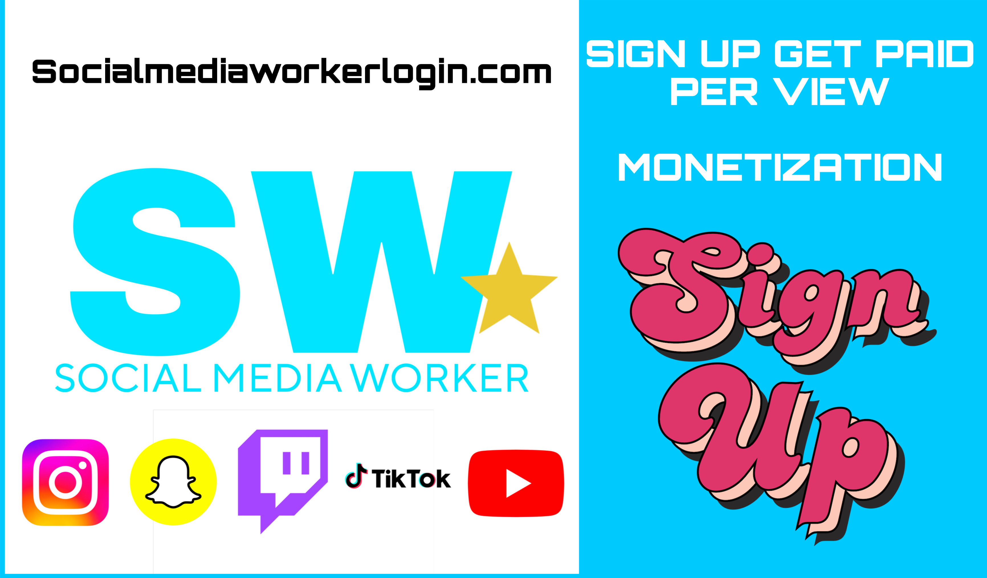 Social Media Worker Login promotion